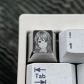 1U Titanium Alloy Artisan Keycaps Precision Pointillism + Anodizing for Mechanical Keyboard -Sakurajima Mai